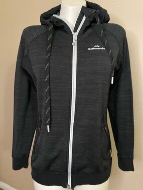 Kathmandu Dark Gray Black utiliy athletic sport hooded Jacket 8 🖤